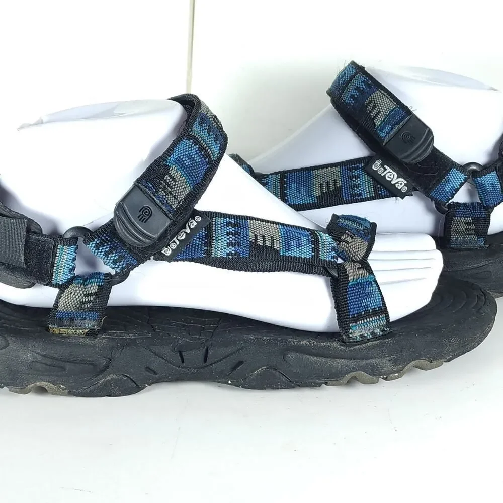 Teva Valkyrie Mens US 8 Blue Hiking Outdoor Sandals Shoes